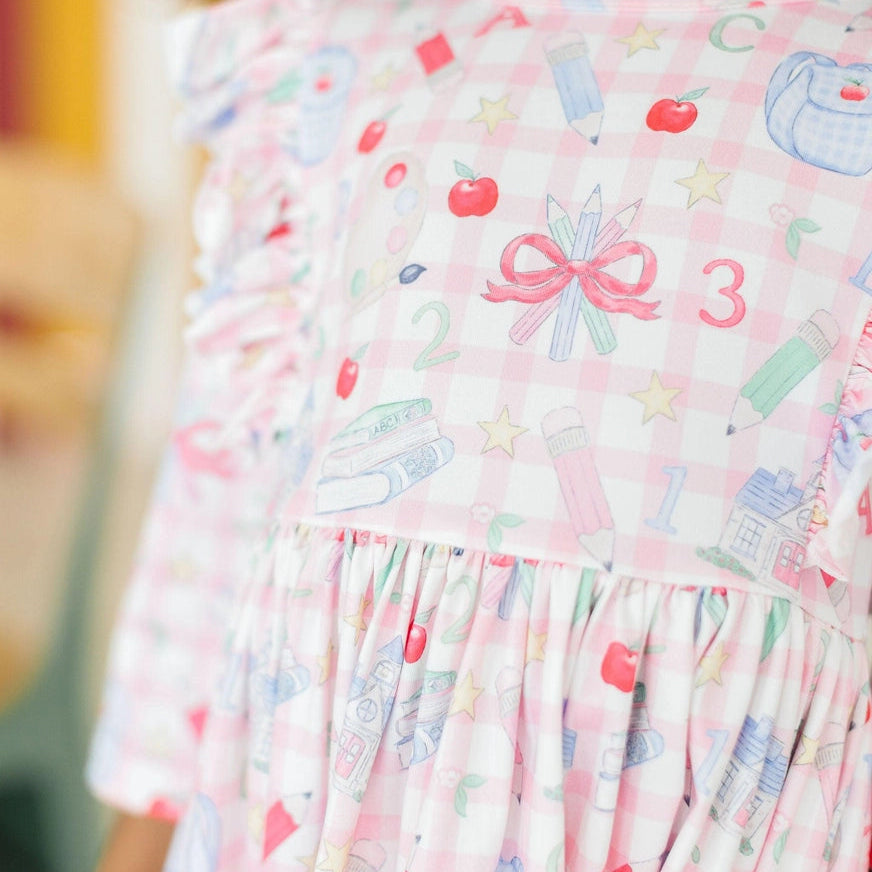 School Days Ruffle Twirl Dress A Touch of Magnolia Boutique