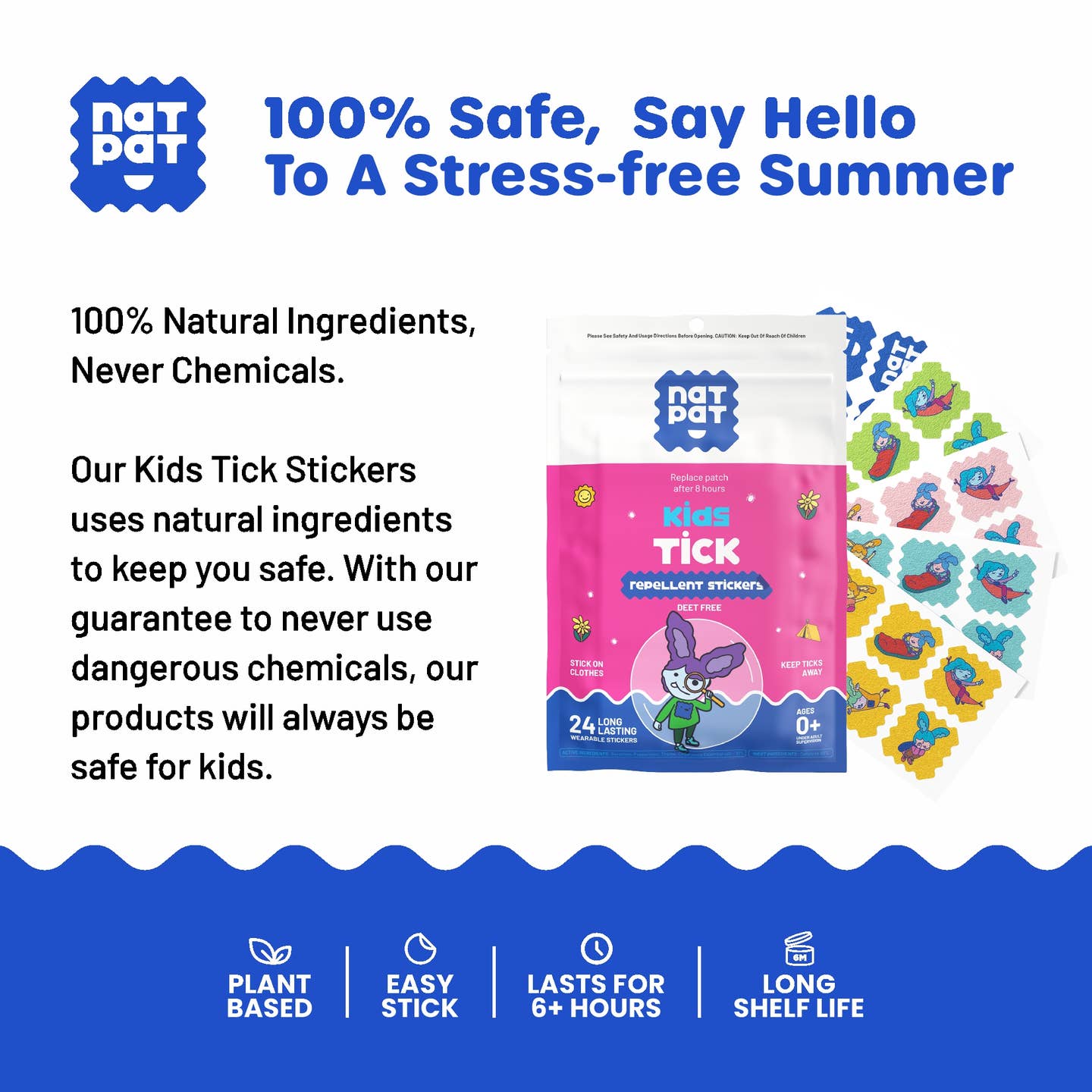 NATPAT Tick Repellent stickers A Touch of Magnolia Boutique