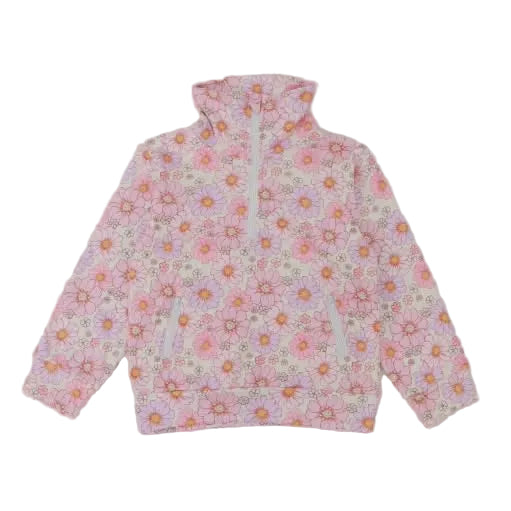 Spring Floral Half Zip Pullover A Touch of Magnolia Boutique