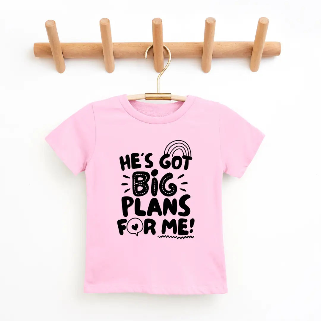 He's Got Big Plans For Me Toddler & Youth Tee A Touch of Magnolia Boutique