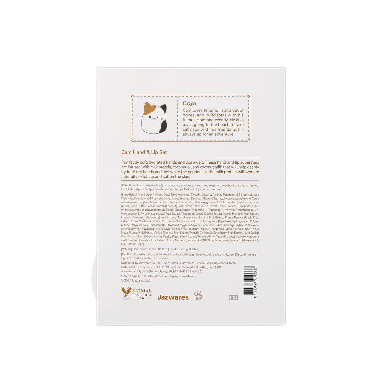 Squishmallows X TONYMOLY Hand & Lip Set A Touch of Magnolia Boutique