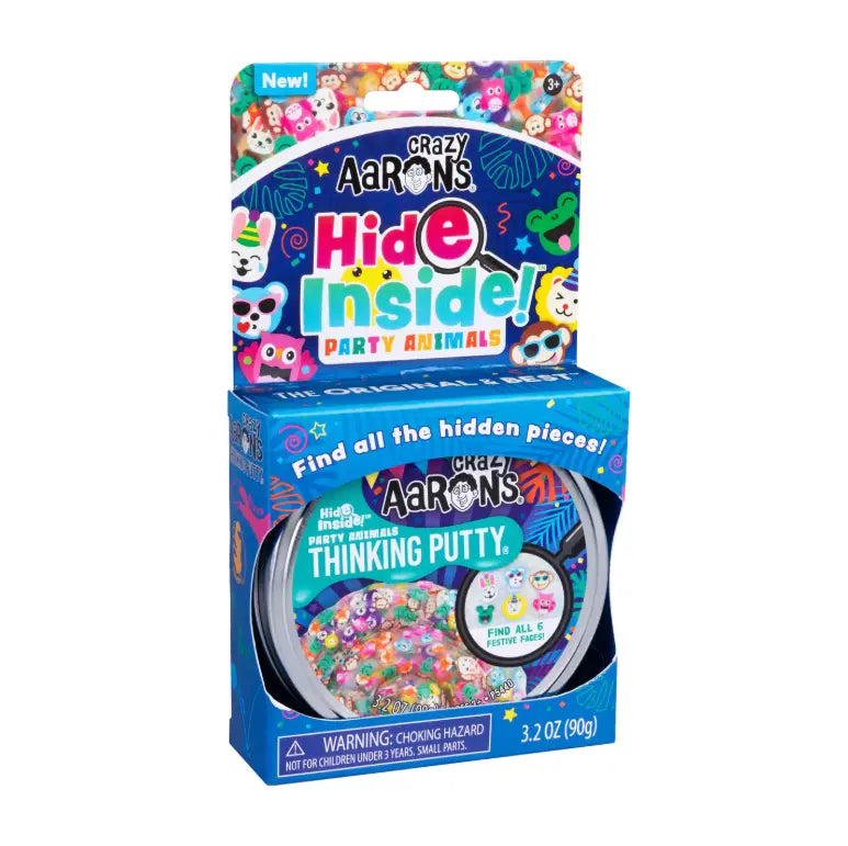 Crazy Aaron's 4" Hide Inside Thinking Putty - Party Animals A Touch of Magnolia Boutique