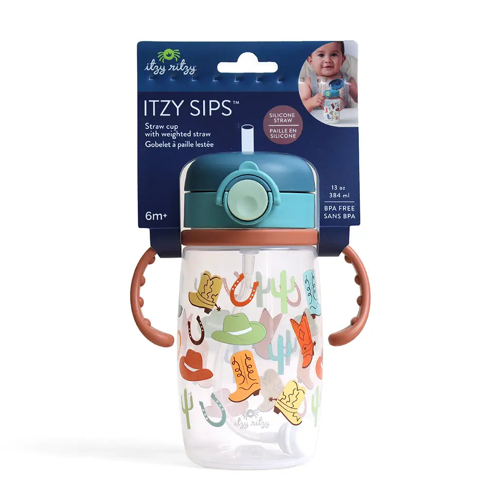 Itzy Sips™ -Giddy Up- Straw Cup with Snap-Close Lid A Touch of Magnolia Boutique