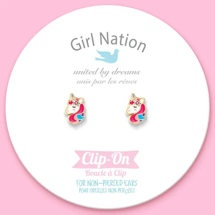 Clip on Unicorn Dreams earrings  A Touch of Magnolia Boutique   