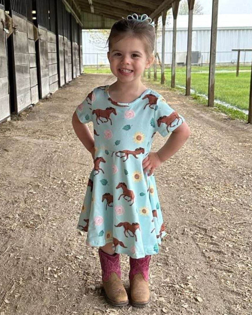 Horses and Flowers Dress  A Touch of Magnolia Boutique   