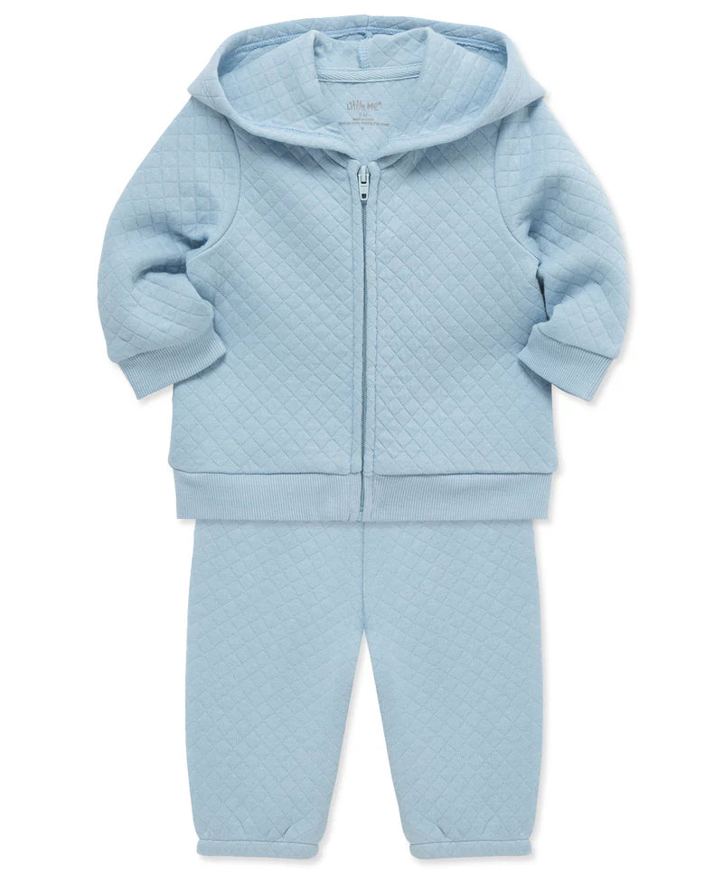Baby Boy Blue Quilted Jacket and Jogger Set A Touch of Magnolia Boutique