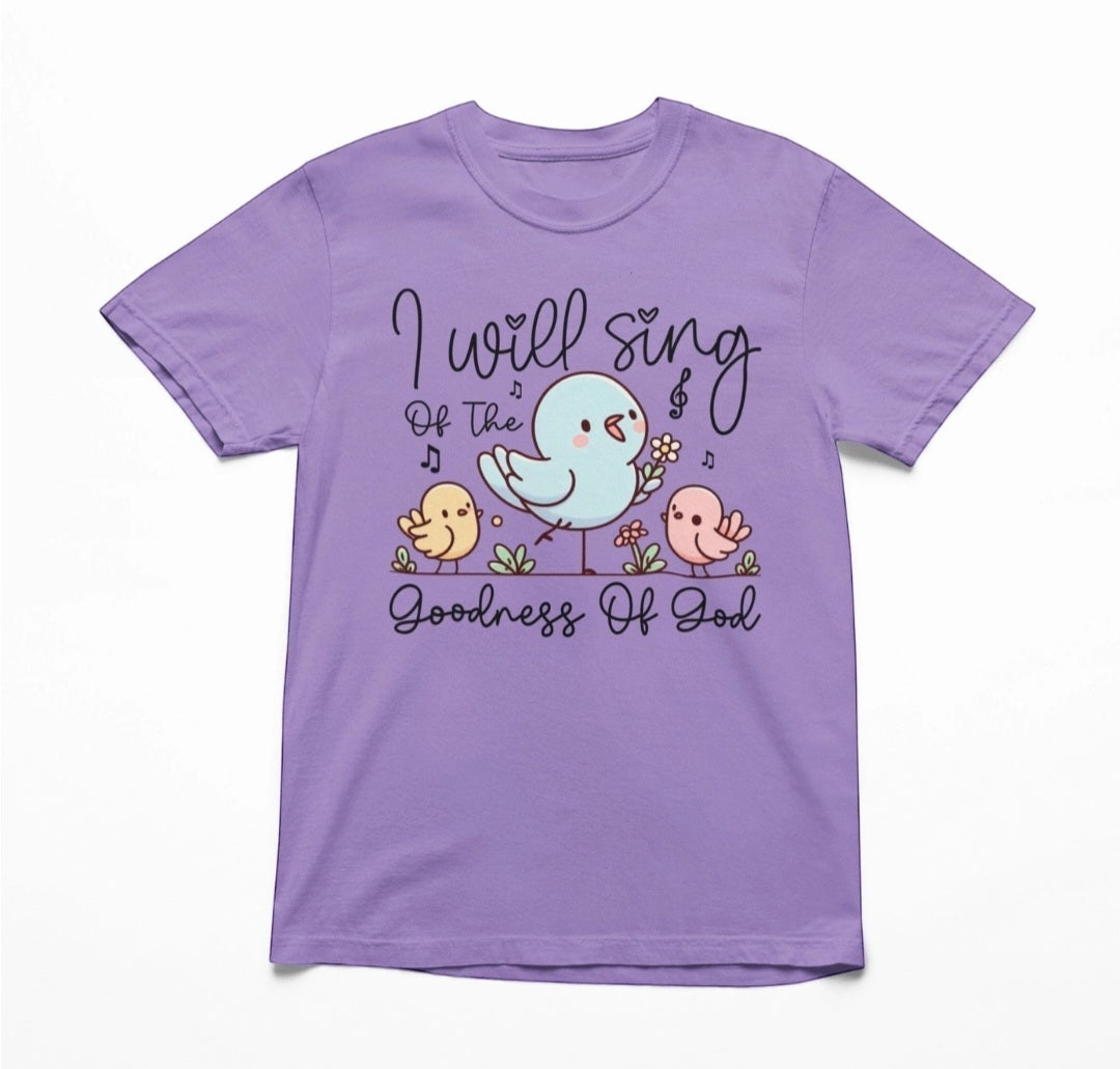 Girls "I Will Sing of the Goodness of God" Tee A Touch of Magnolia Boutique