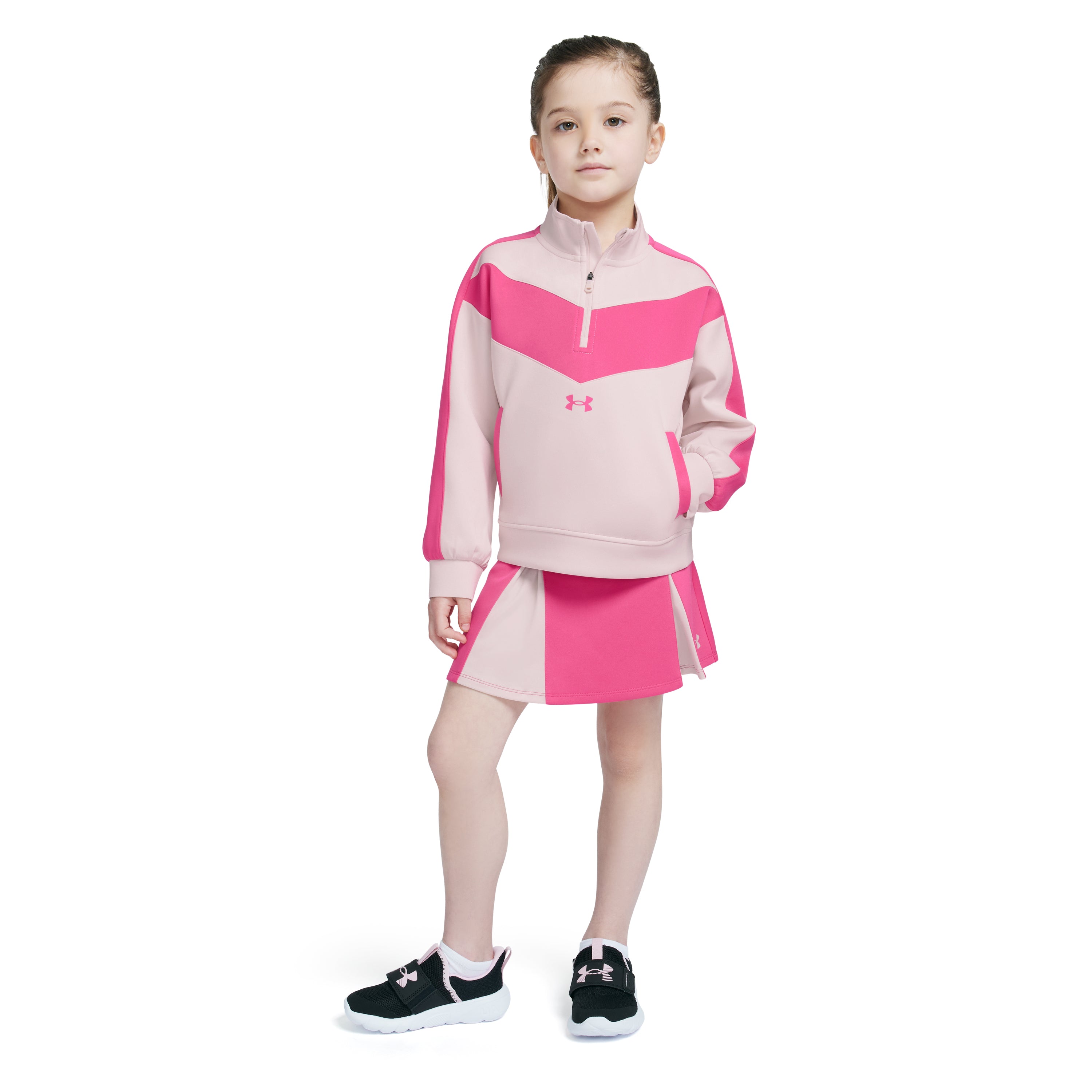 Under Armour® Pink Color Block 1/4 Zip Pullover A Touch of Magnolia Boutique
