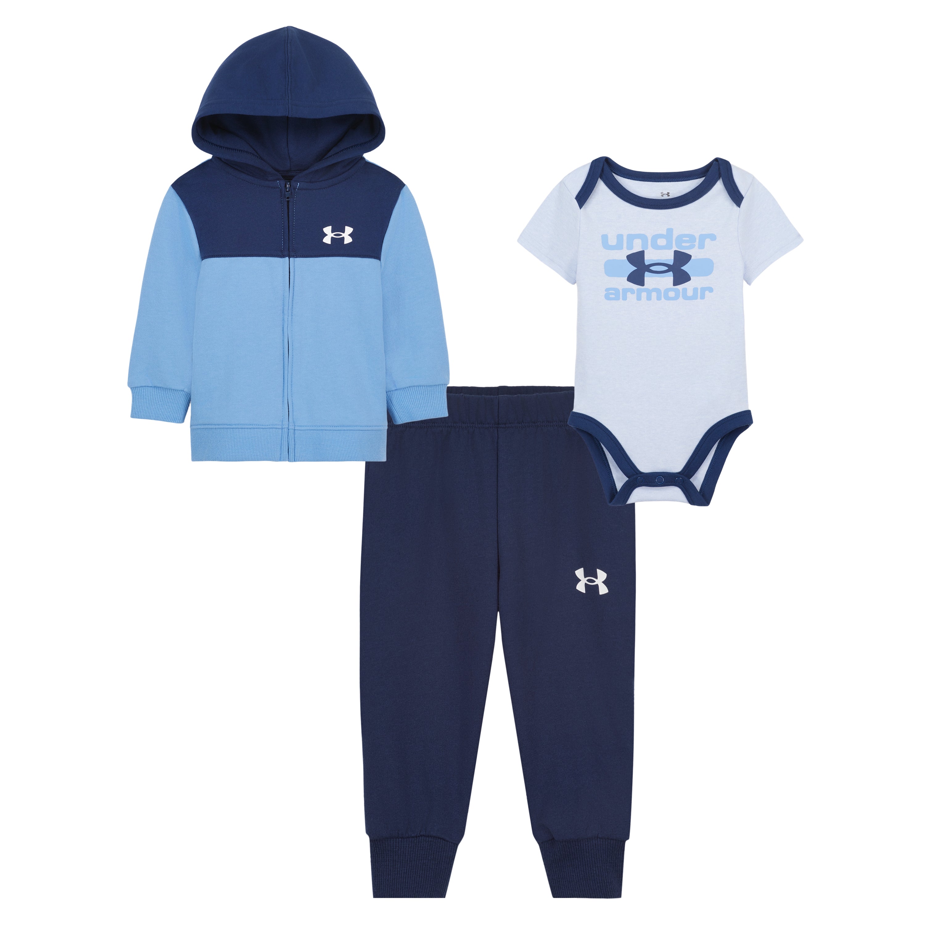 Under Armour® French Terry Hooded Zipper Jacket, Tee and Jogger Set A Touch of Magnolia Boutique