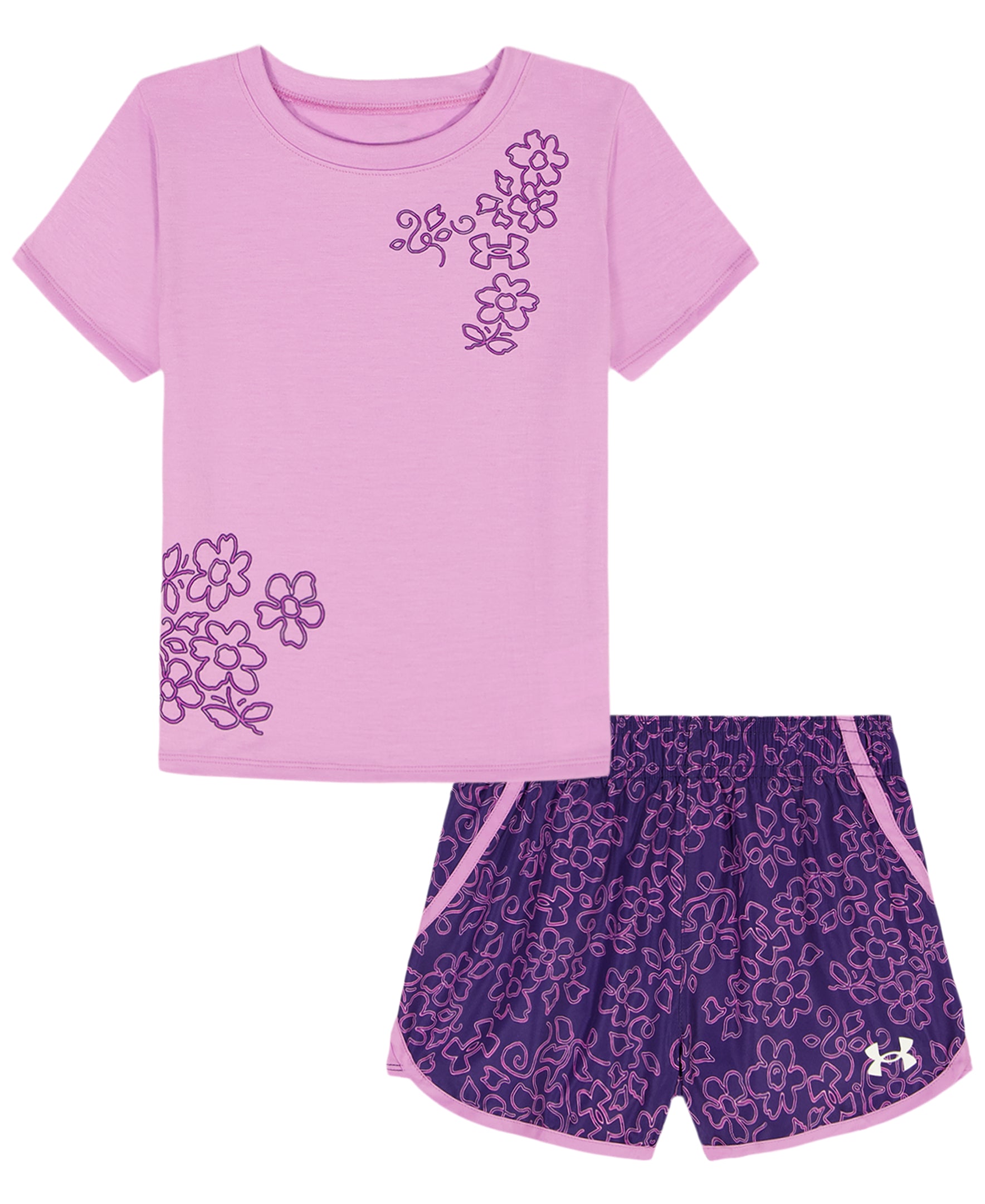 Under Armour® Printed Woven Short Set- Pink Dawn A Touch of Magnolia Boutique