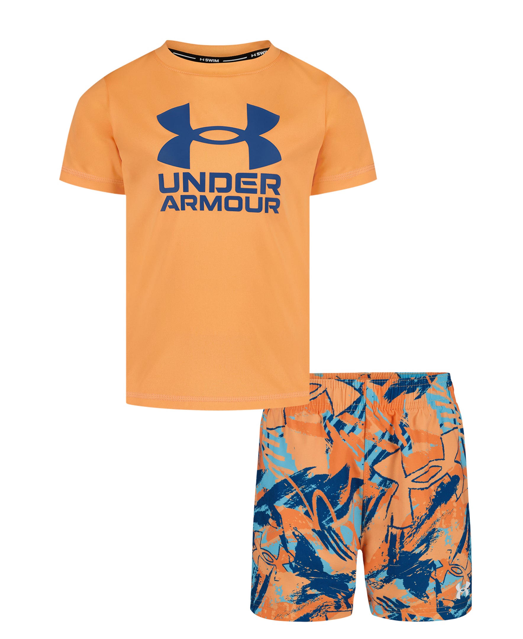 Under Armour® Orange Block Scribble Set Swim A Touch of Magnolia Boutique