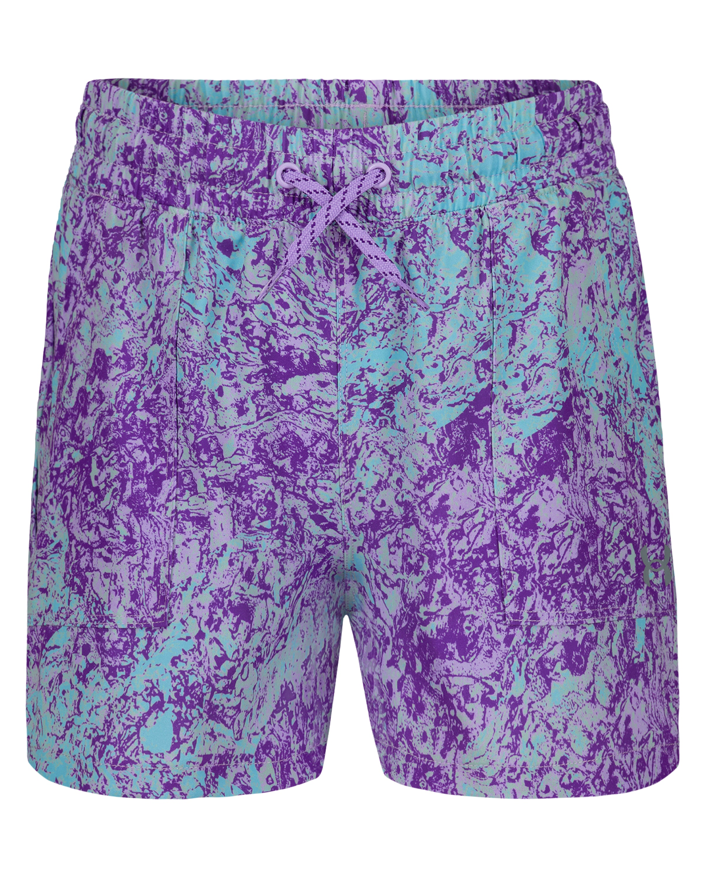 Under Armour® Youth Girls Tile Base Shorts-Purple Crest A Touch of Magnolia Boutique