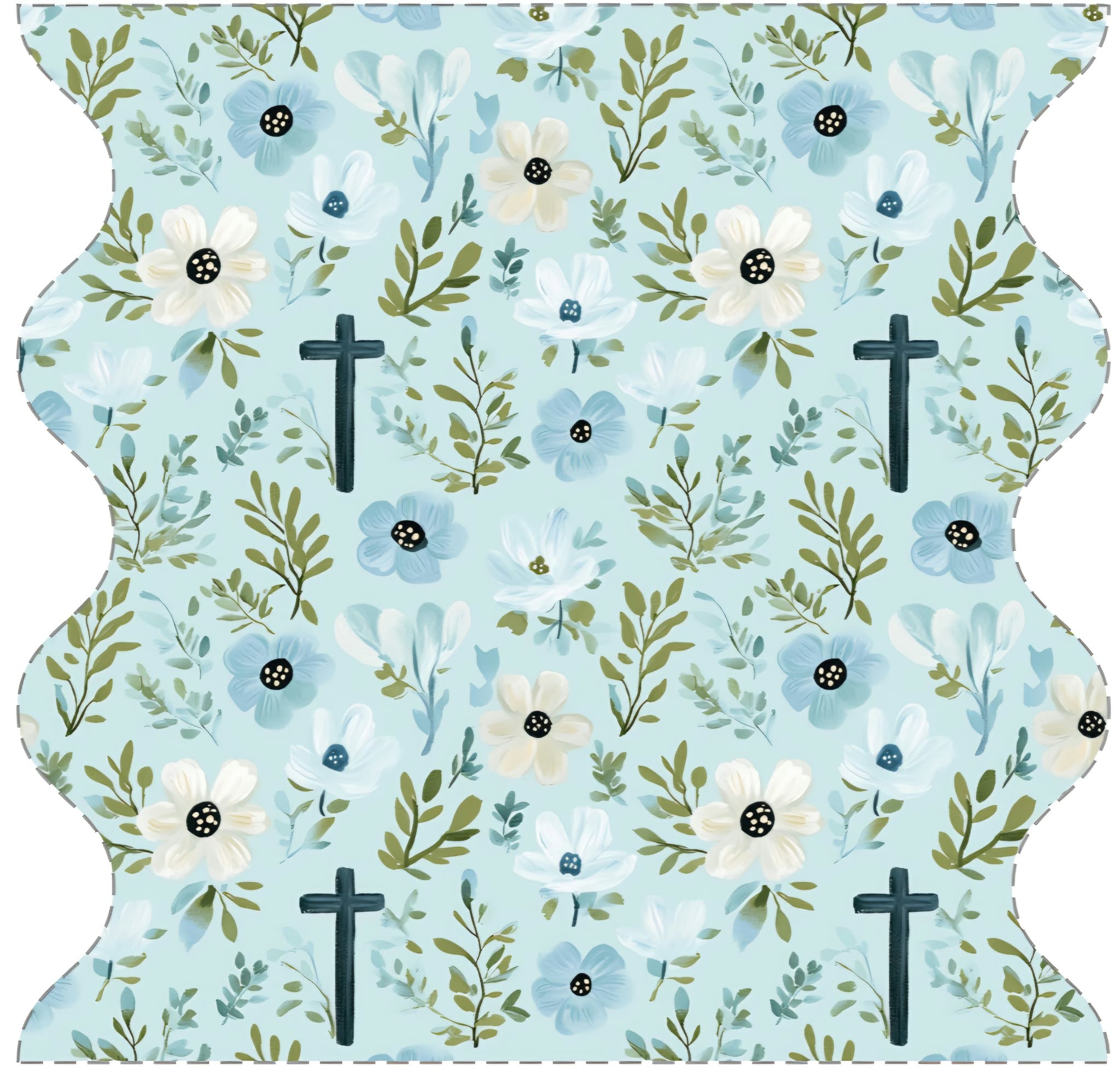 Bamboo Faith & Grace Blue Floral Two-Piece Pajama Set A Touch of Magnolia Boutique