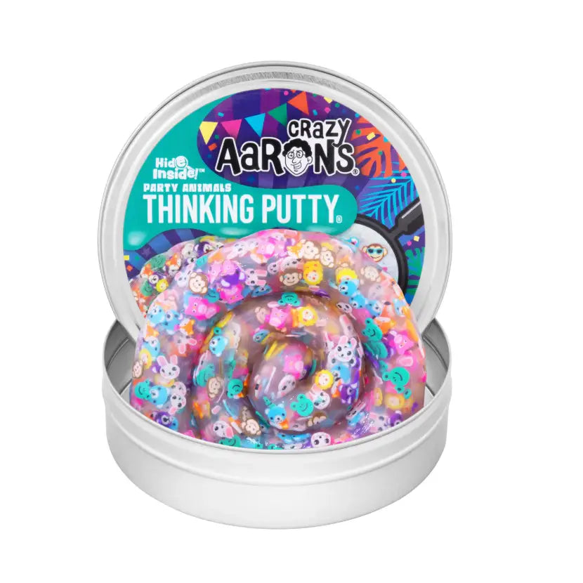 Crazy Aaron's 4" Hide Inside Thinking Putty - Party Animals A Touch of Magnolia Boutique