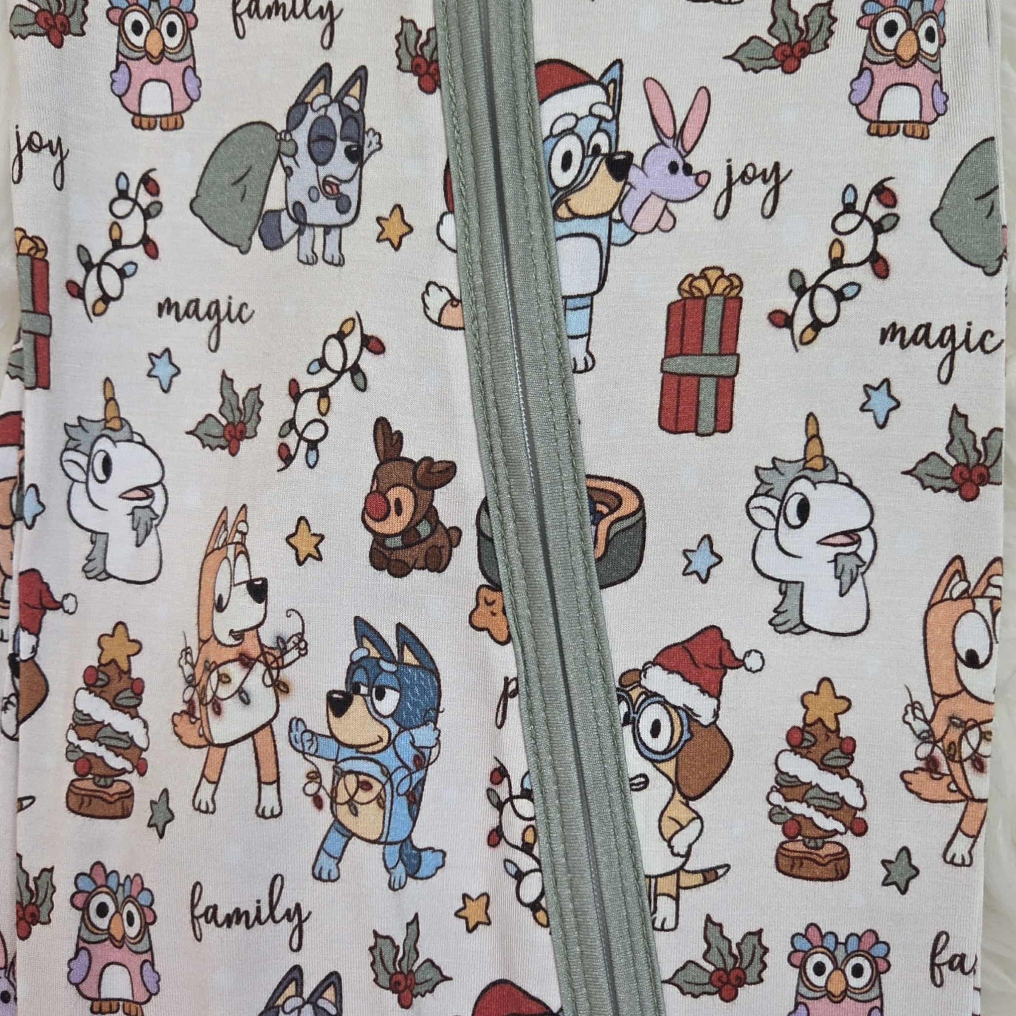 Bamboo Heelers Holiday Zippie Romper/Sleeper A Touch of Magnolia Boutique