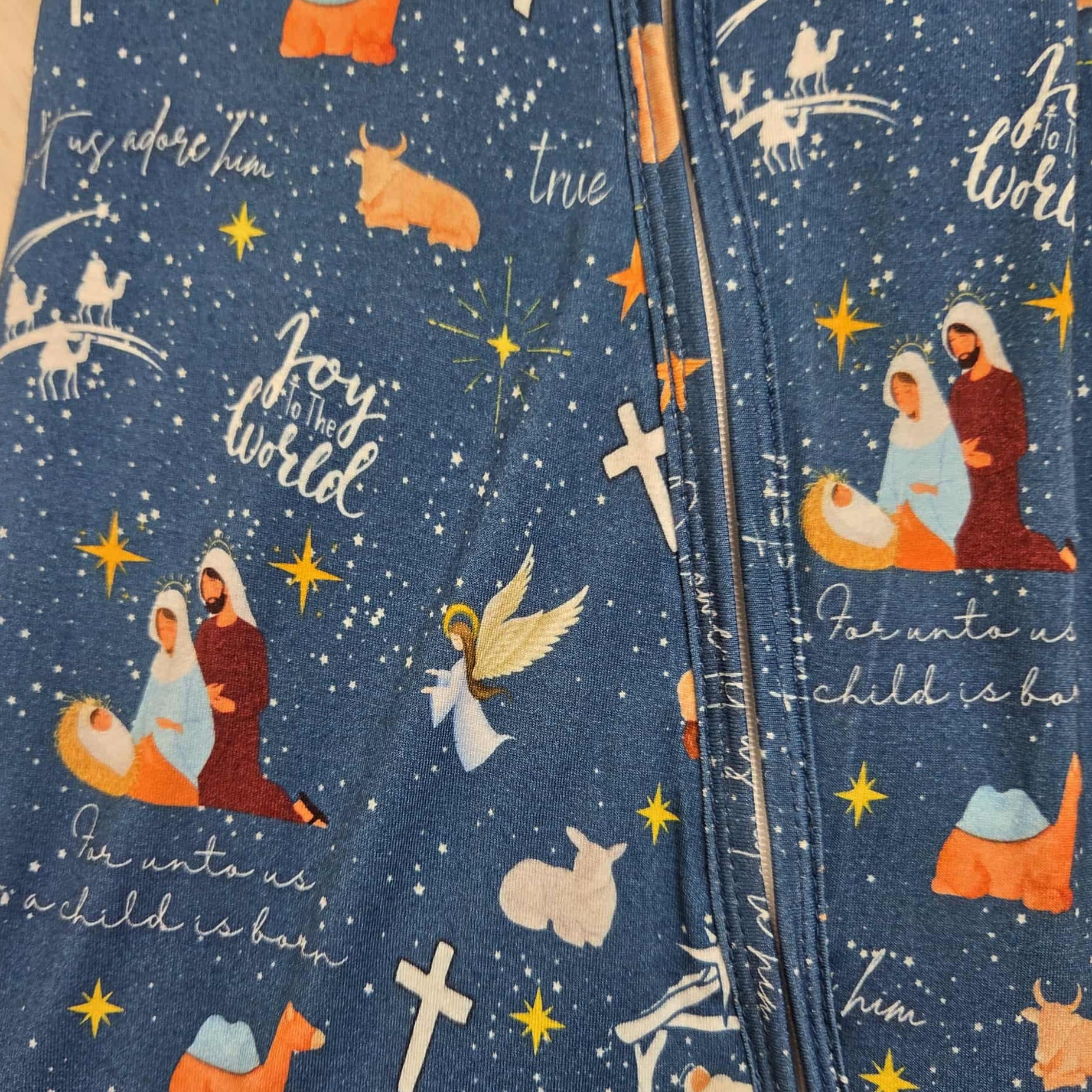 Bamboo Nativity Zippie Romper/Sleeper A Touch of Magnolia Boutique