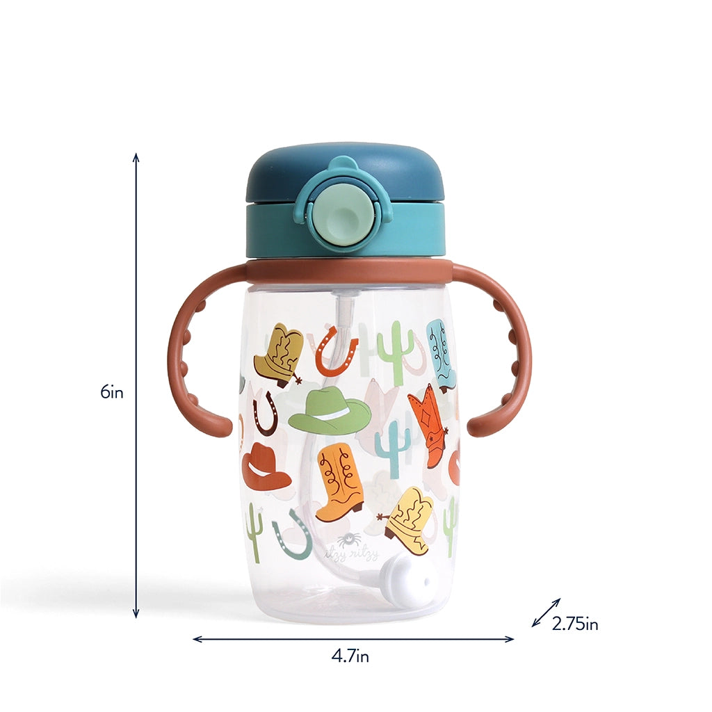 Itzy Sips™ -Giddy Up- Straw Cup with Snap-Close Lid A Touch of Magnolia Boutique