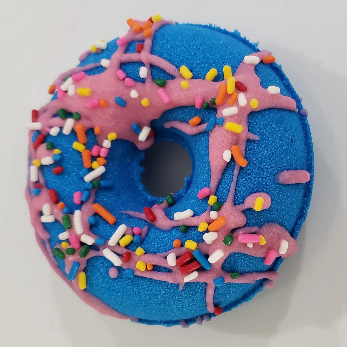 Frosted donut-shaped bath bomb (scent options) A Touch of Magnolia Boutique Blue Raspberry