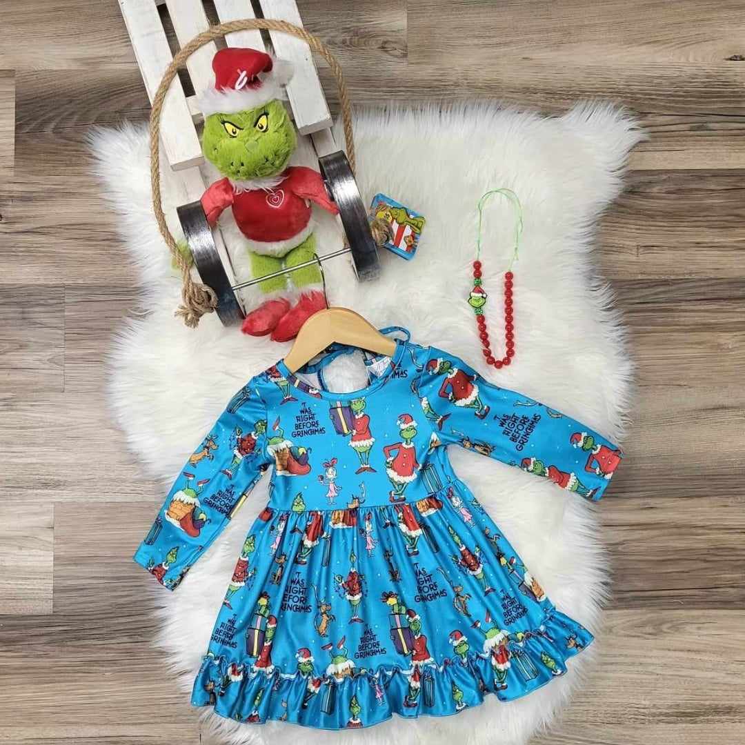 Blue Grinch Inspired Dress  A Touch of Magnolia Boutique   