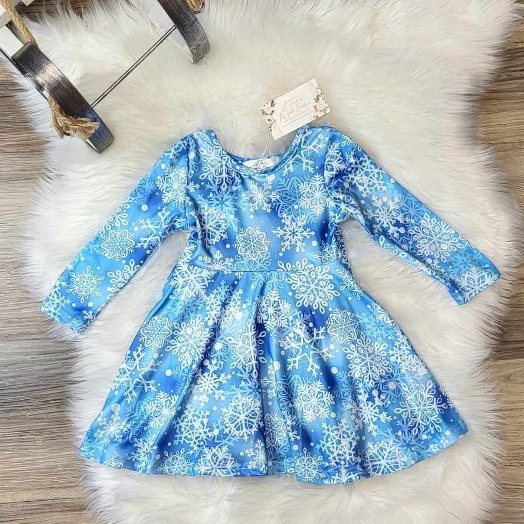 Blue Snowflake Dress  A Touch of Magnolia Boutique   