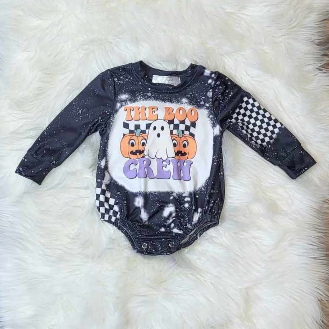 Baby Girl The Boo Crew Romper  A Touch of Magnolia Boutique   