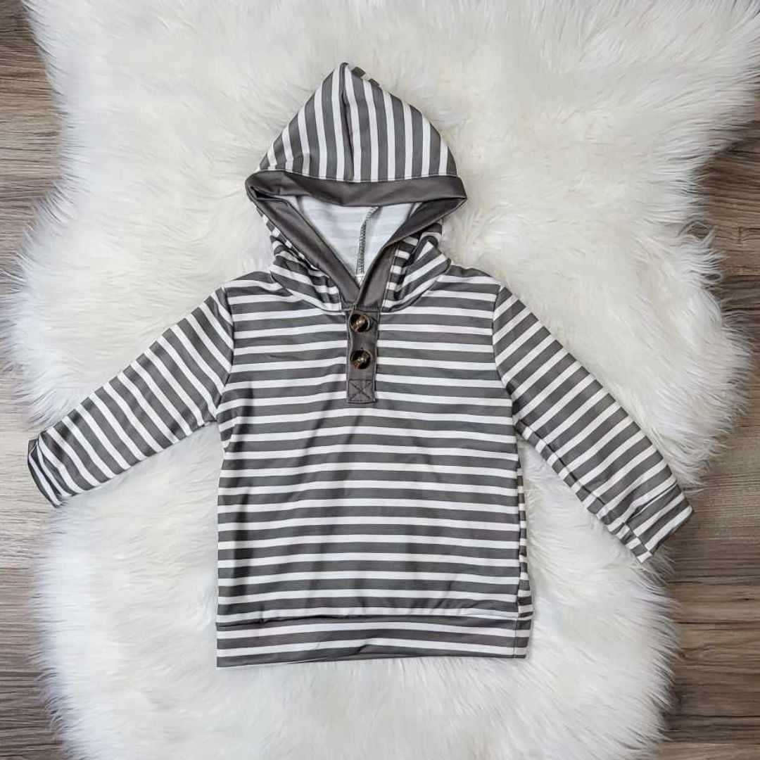 Boys Striped Hooded Top  A Touch of Magnolia Boutique   