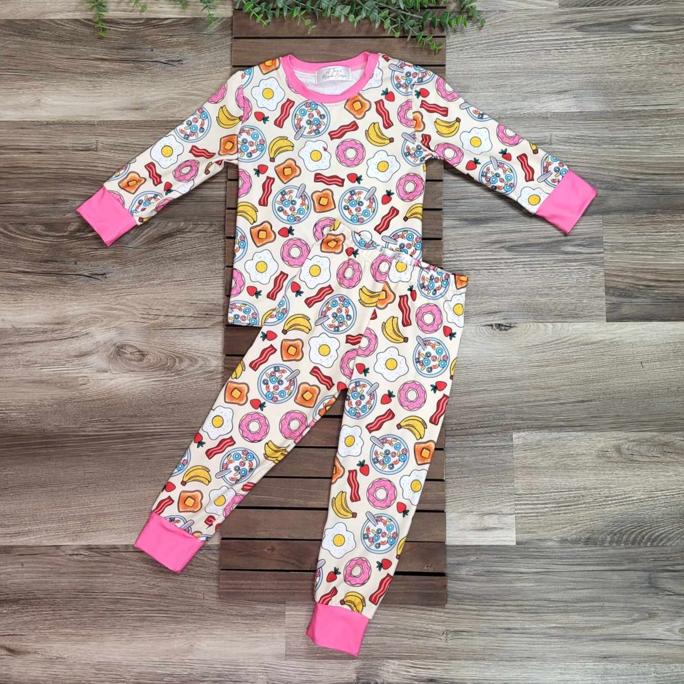 Breakfast Foods Themed Pajama Set  A Touch of Magnolia Boutique   