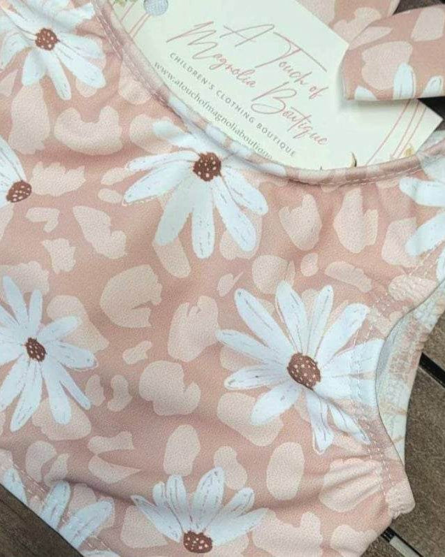 Brown Neutral Floral Bikini Swimsuit  A Touch of Magnolia Boutique   