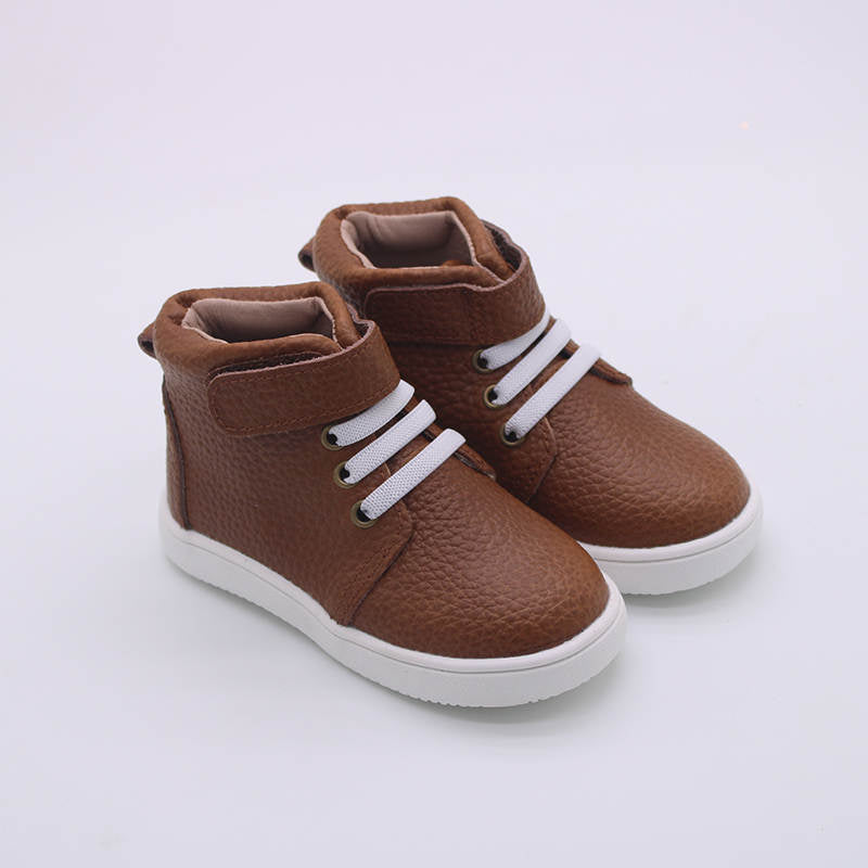 Jax Leather High Top Shoes-Weathered Brown  A Touch of Magnolia Boutique   