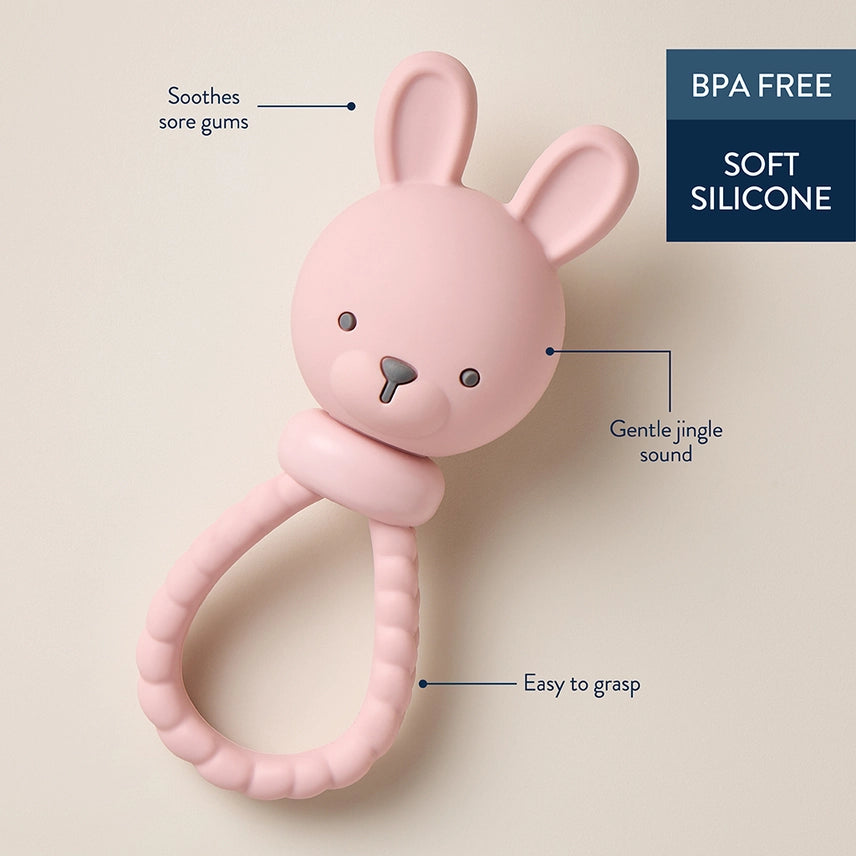 Pink Bunny Sweetie Rattle™ A Touch of Magnolia Boutique