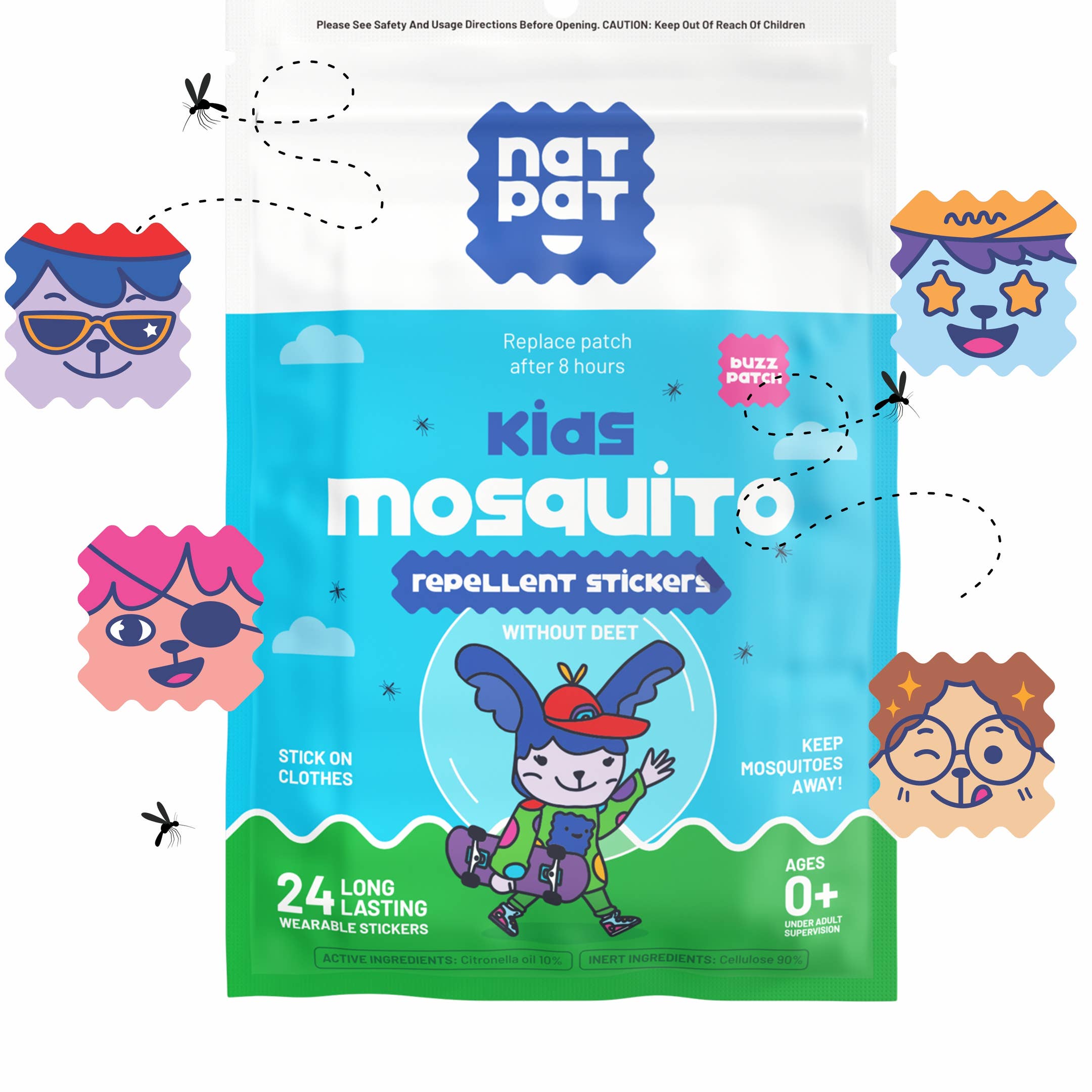 NATPAT Mosquito repellent stickers A Touch of Magnolia Boutique