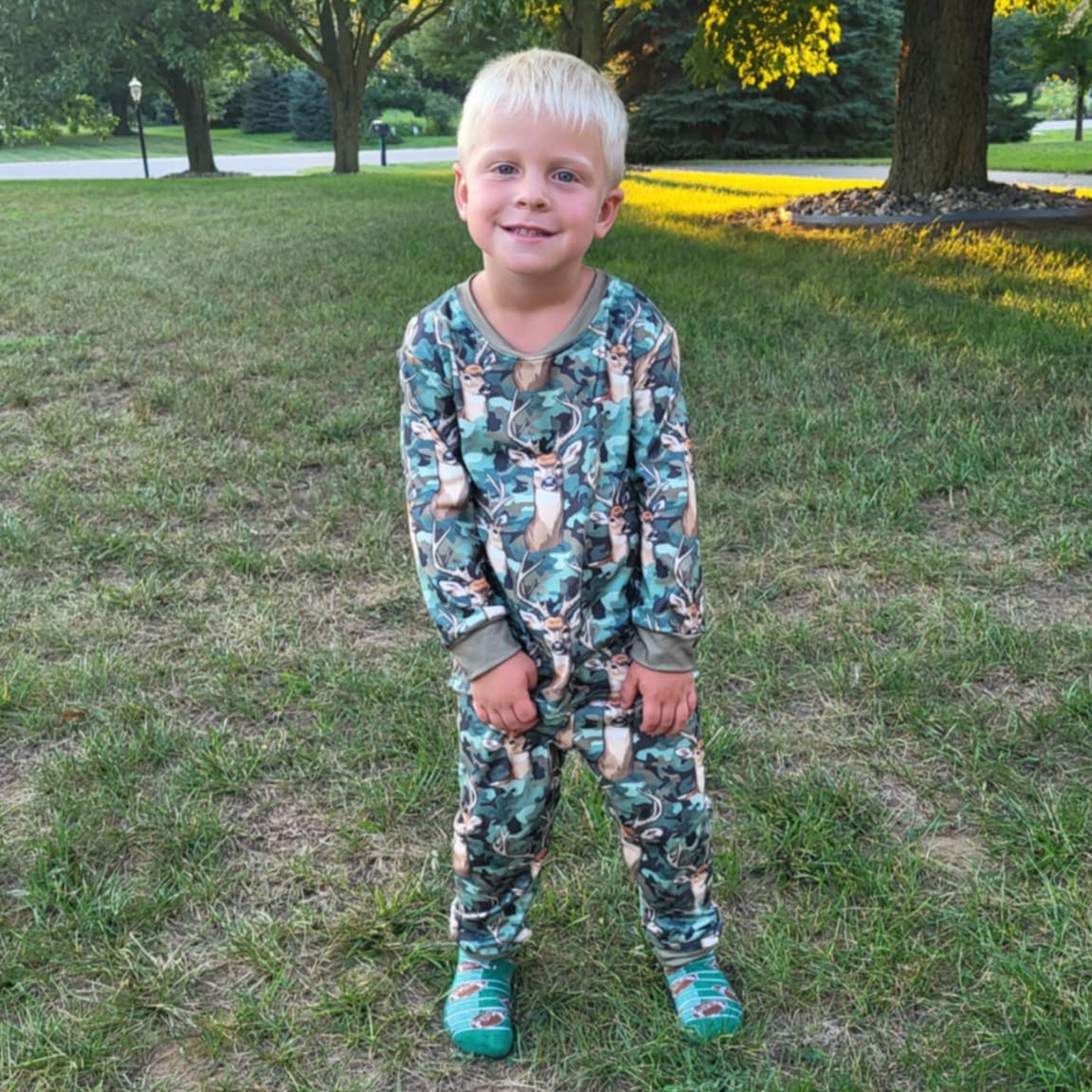 Camo Deer Pajama Set A Touch of Magnolia Boutique