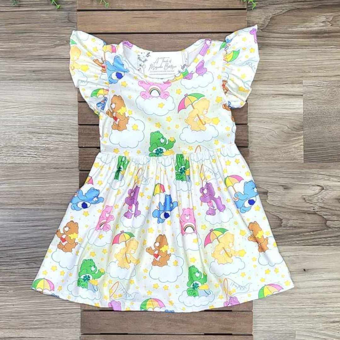 Bears that Care Flutter Sleeve Dress  A Touch of Magnolia Boutique   