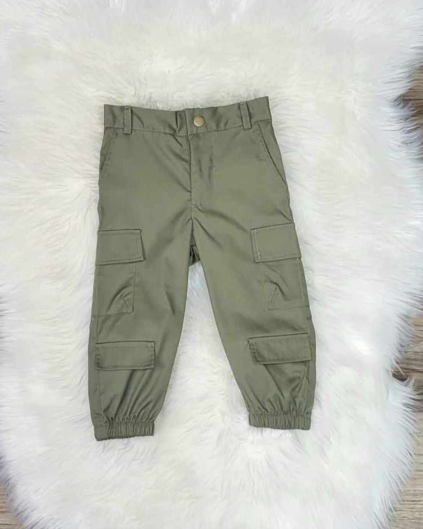Boys Green Cargo Pants  A Touch of Magnolia Boutique   