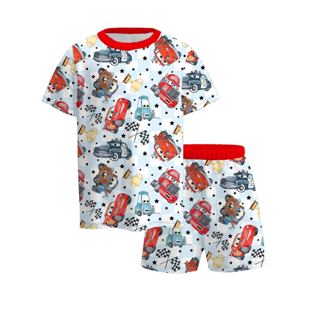 Fun Cars Themed Pajama Shorts Set A Touch of Magnolia Boutique