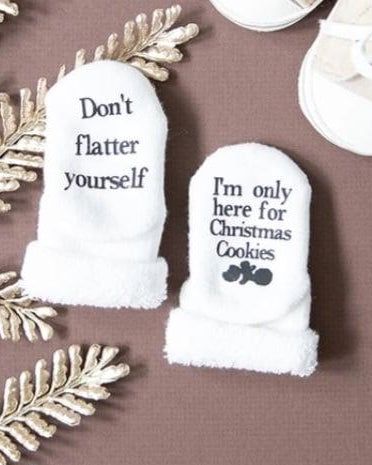 Don't flatter yourself, I'm only here for Christmas cookies Socks  A Touch of Magnolia Boutique   
