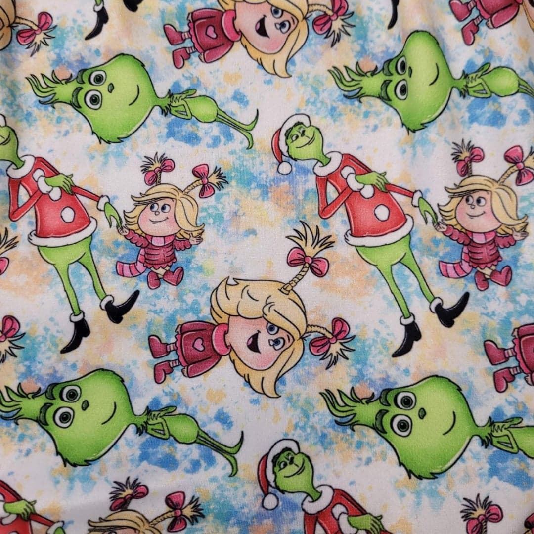 Grinch & Cindy Lou Who Inspired Pajama Gown (sizes 12 month, 2t, 3t available)  A Touch of Magnolia Boutique   