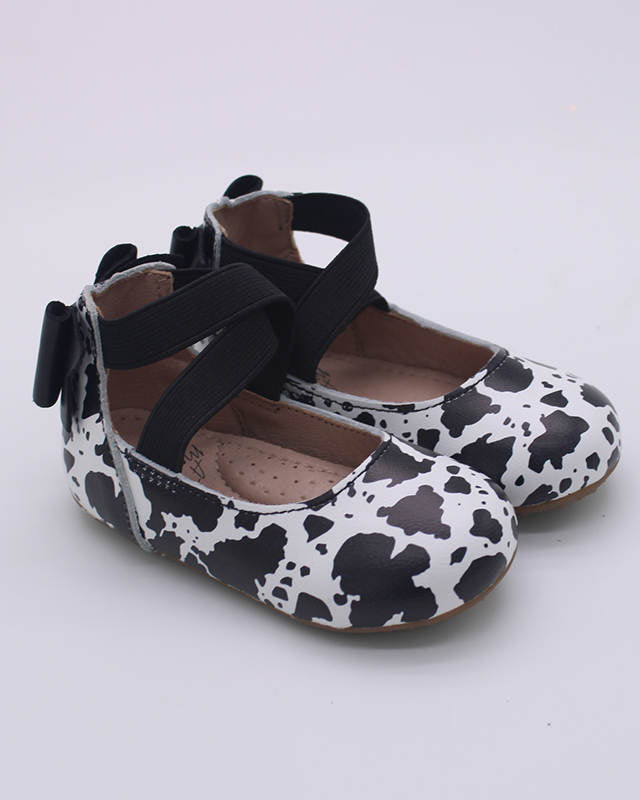 Kennedy Bow Back Ballets-Cow Print  A Touch of Magnolia Boutique   