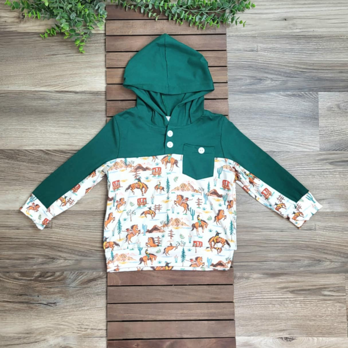 Boys Cowboy Themed Top A Touch of Magnolia Boutique