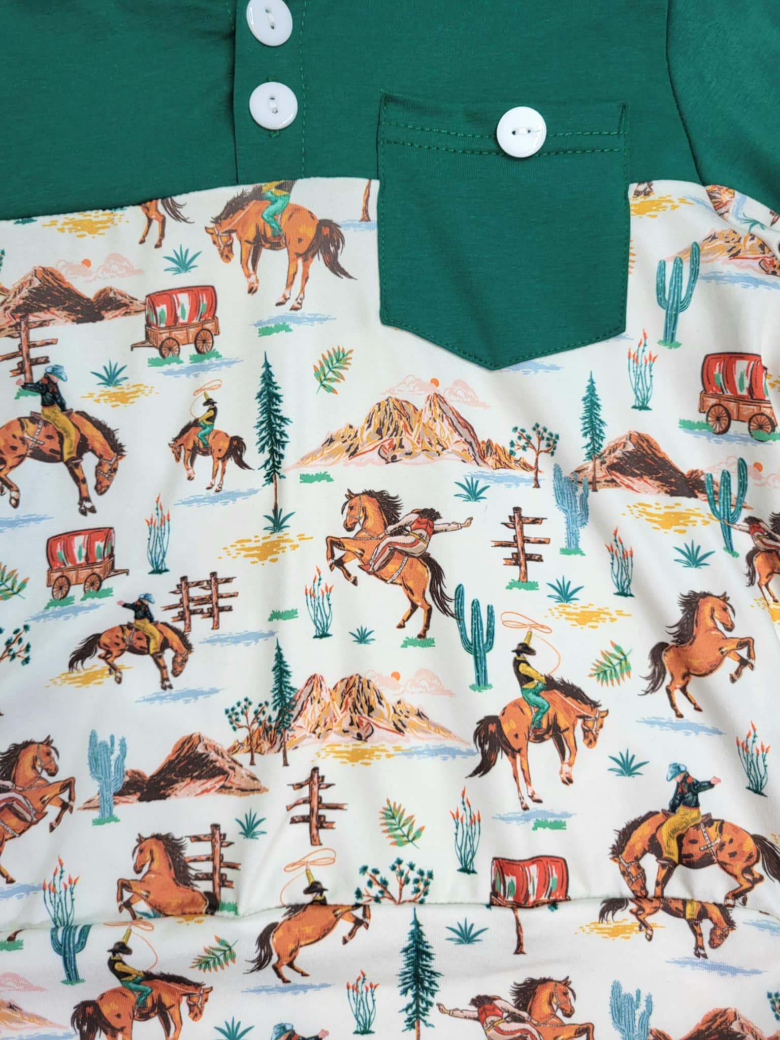 Boys Cowboy Themed Top A Touch of Magnolia Boutique