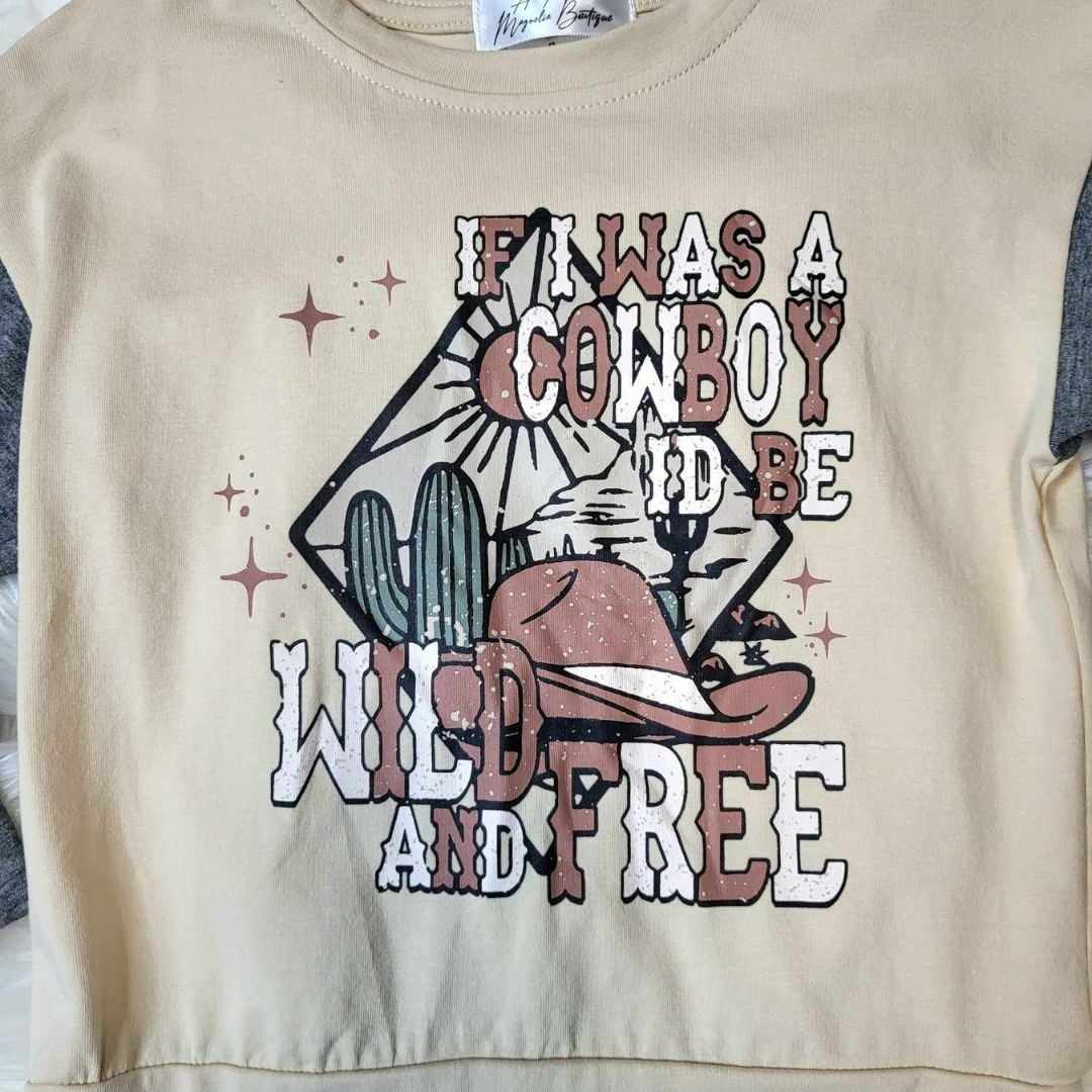 Boys "If I was a Cowboy" Top  A Touch of Magnolia Boutique   
