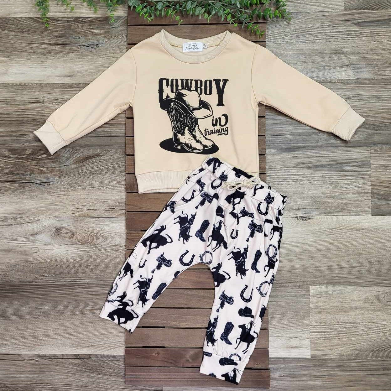 Cowboy in Training Jogger Set  A Touch of Magnolia Boutique   