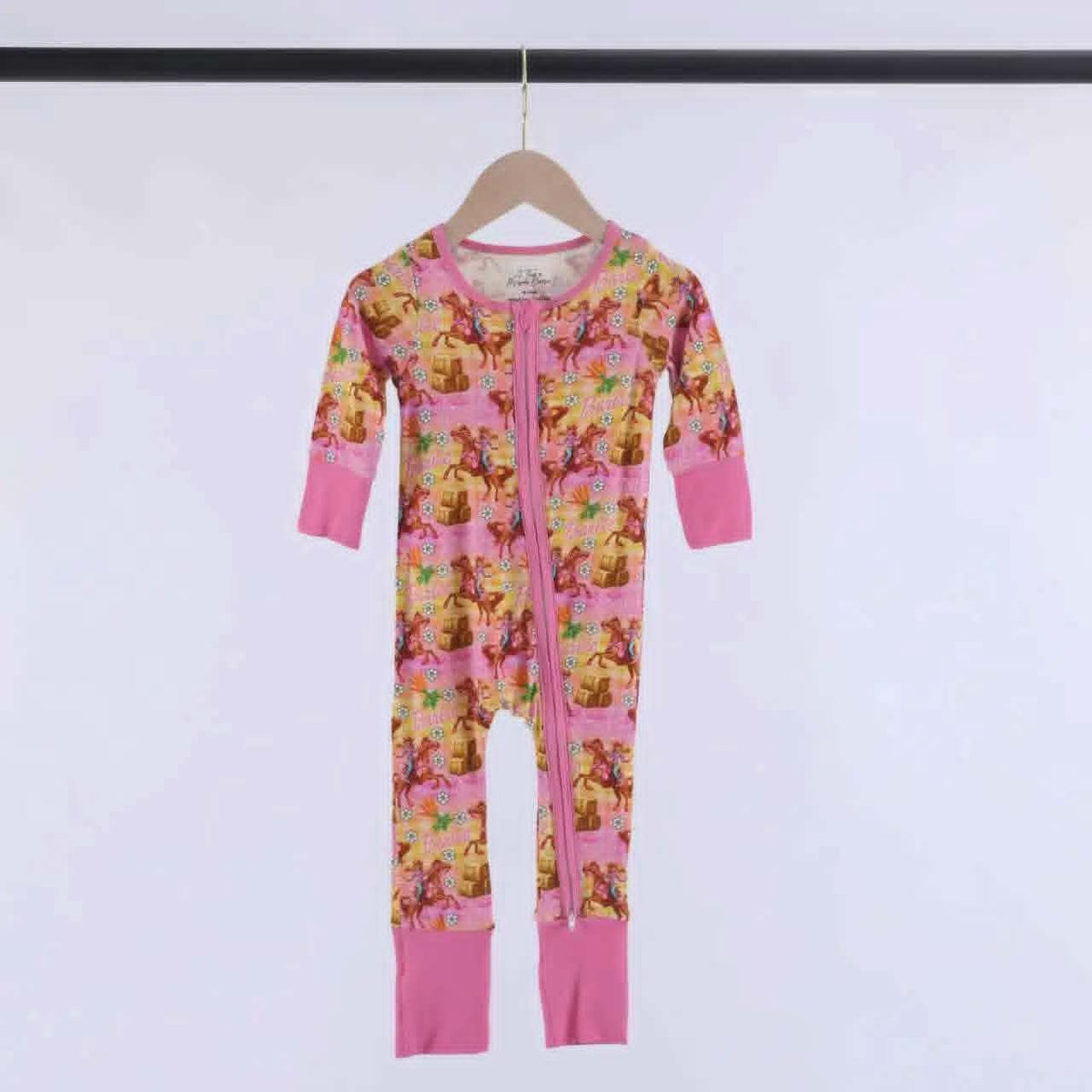 Bamboo Cowgirl Dream Doll Baby Zipper Romper & Sleeper A Touch of Magnolia Boutique