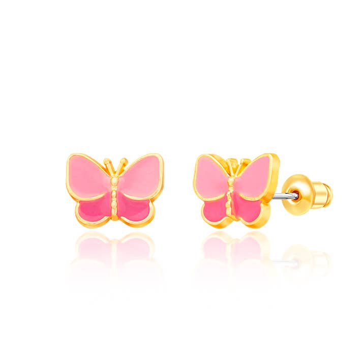 Pink Butterfly earrings A Touch of Magnolia Boutique