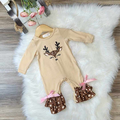 Baby Girl Deer Romper