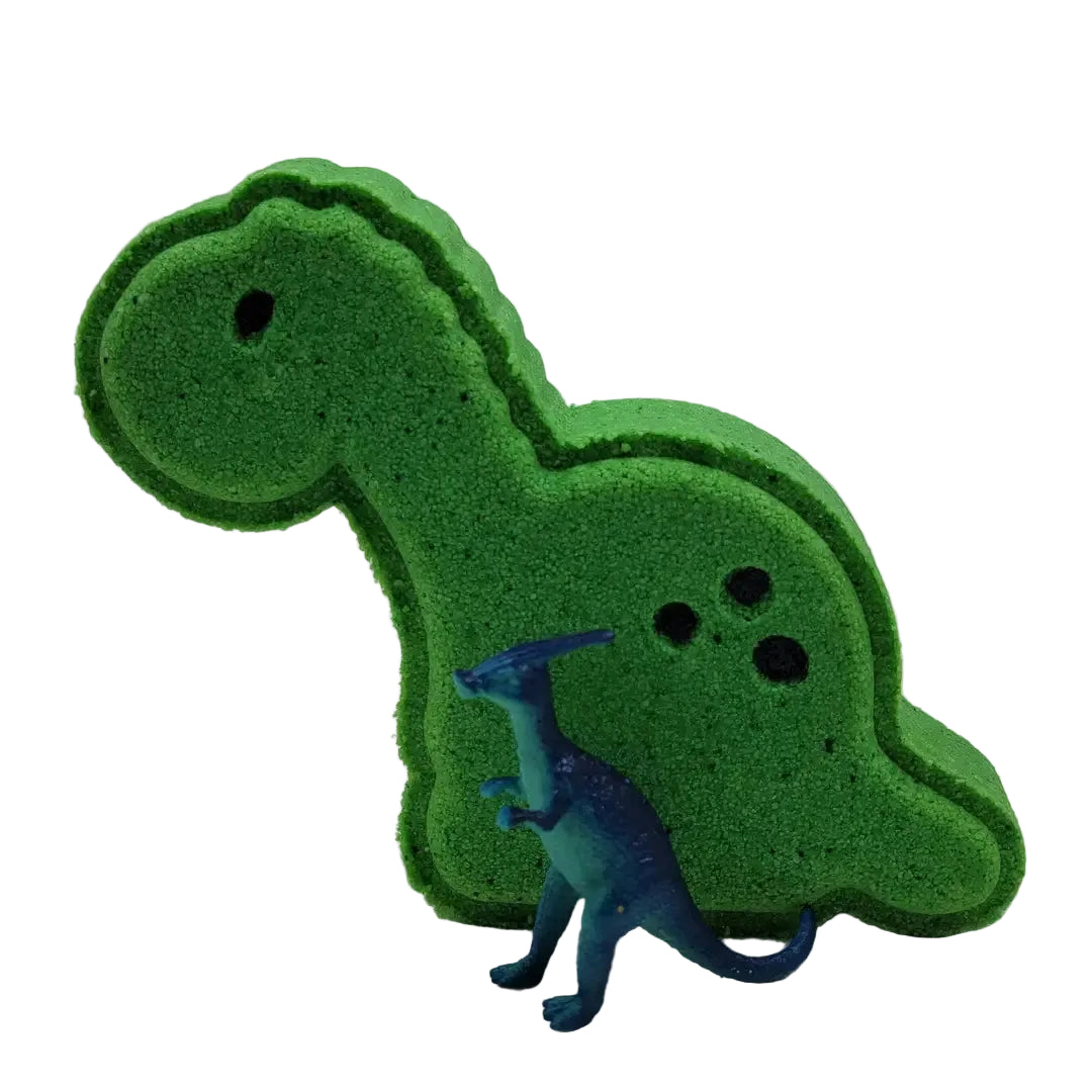 Dinosaur Bath Bomb with Dinosaur Toy Inside A Touch of Magnolia Boutique