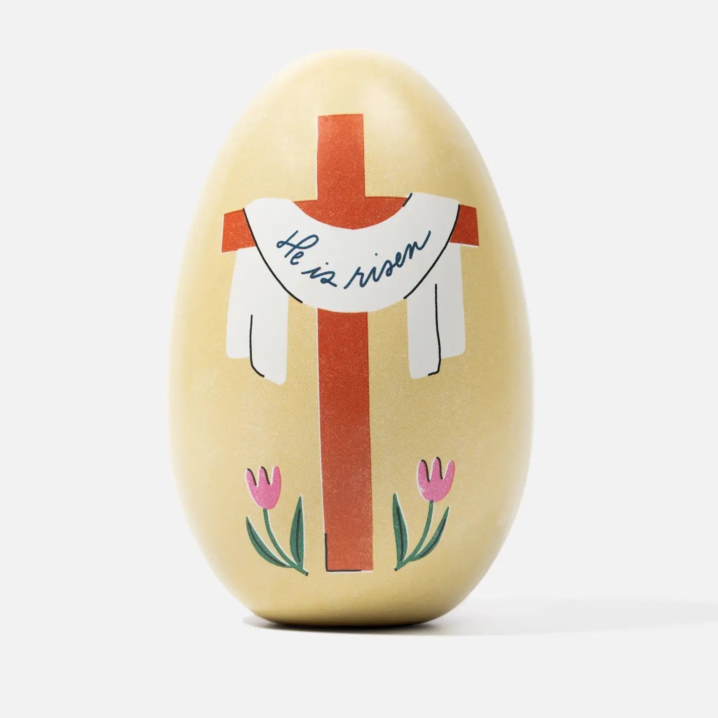 He Is Risen Cross Easter Egg Tin A Touch of Magnolia Boutique