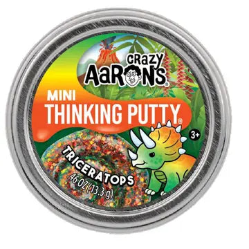 Crazy Aaron's 2" Thinking Putty Dino Mini Tin - Triceratops A Touch of Magnolia Boutique