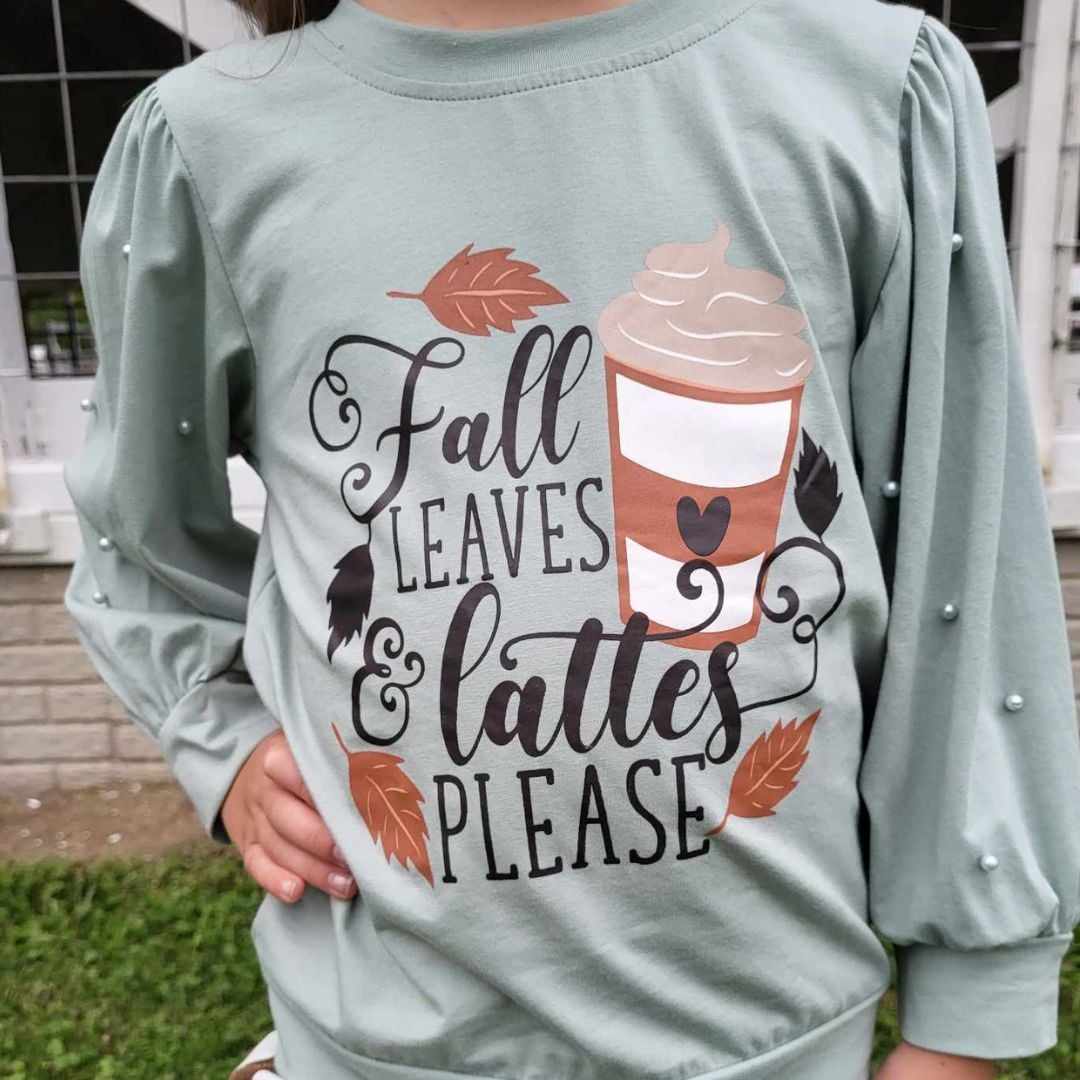 Fall Leaves and Lattes Please Top and Brown Striped Flare Jeans Set  A Touch of Magnolia Boutique   