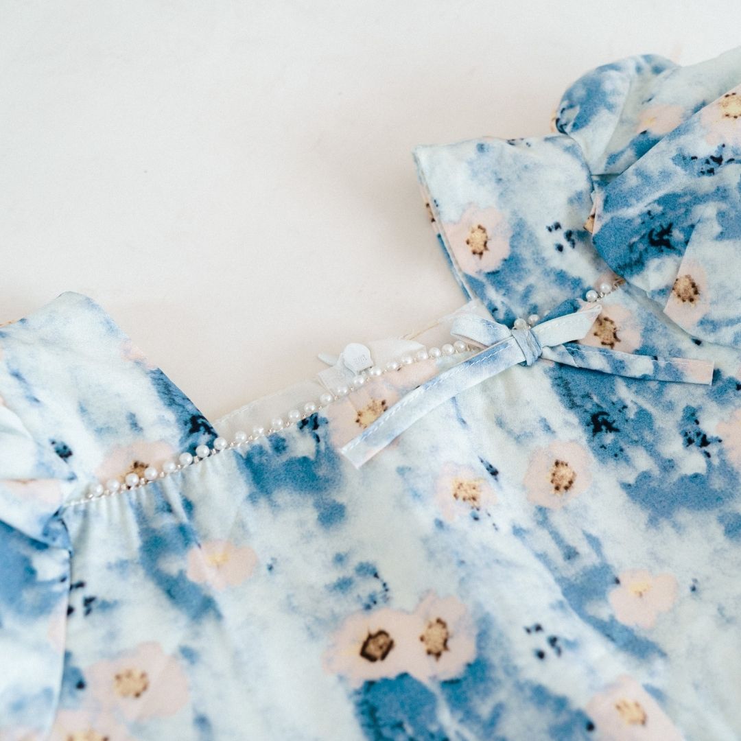 Spring Floral Puff Sleeve Dress A Touch of Magnolia Boutique